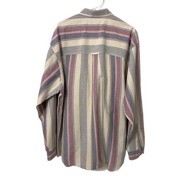 Eddie Bauer Rufton Stripe Button Down Shirt, Large - Picture 4 of 6